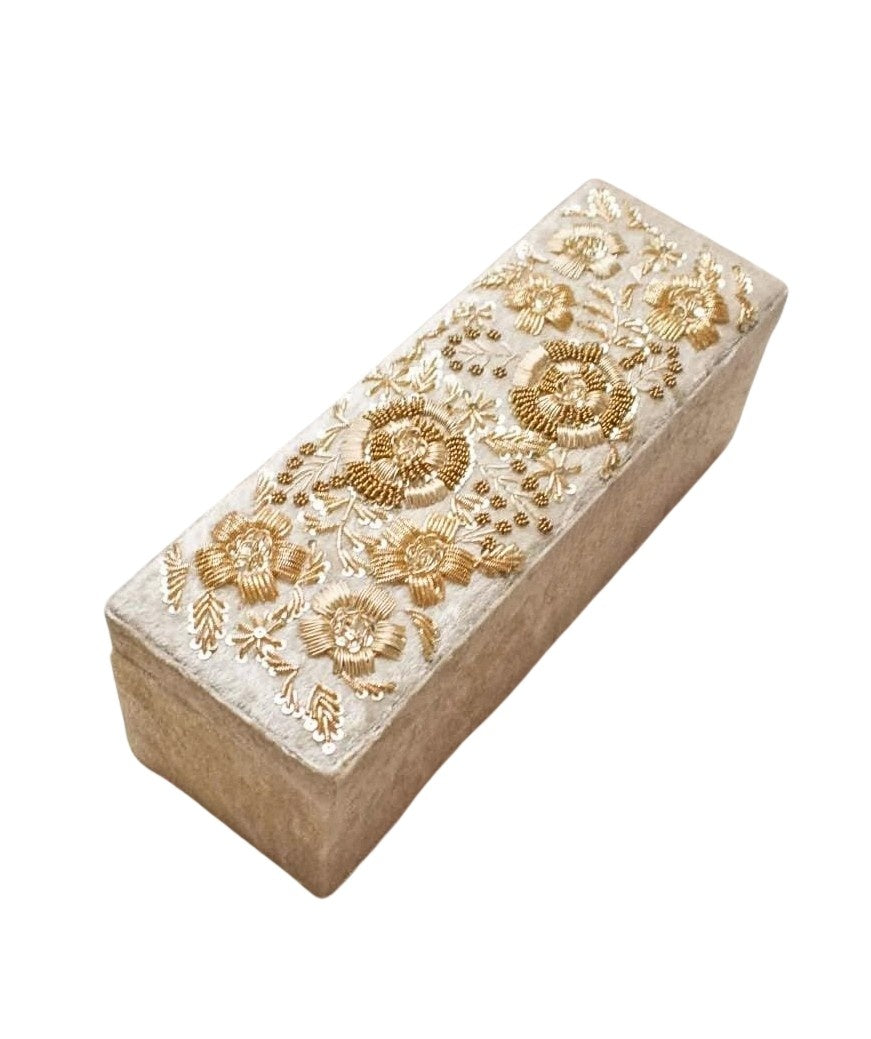 Bridal Ivory Customised Embroidery Name Bangle Box