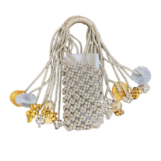 Knotted Macrame Party Mobile Carry Bag