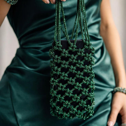 Knotted Macrame Party Mobile Carry Bag