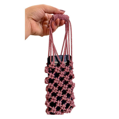 Knotted Macrame Party Mobile Carry Bag