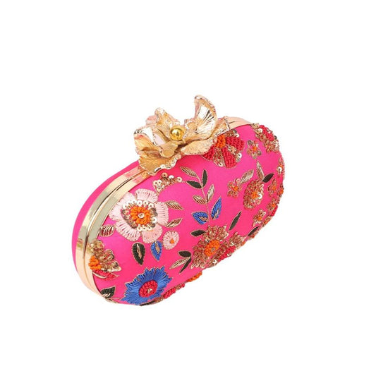 Designer Embroidery Bridal Clutch Bag